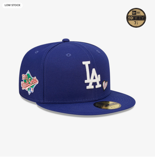 LA Dodgers MLB Team Heart Blue 59FIFTY